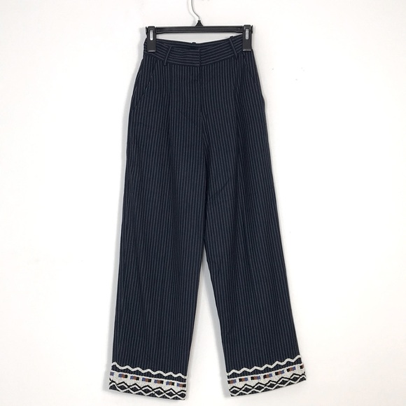 & Other stories beaded trim trouser